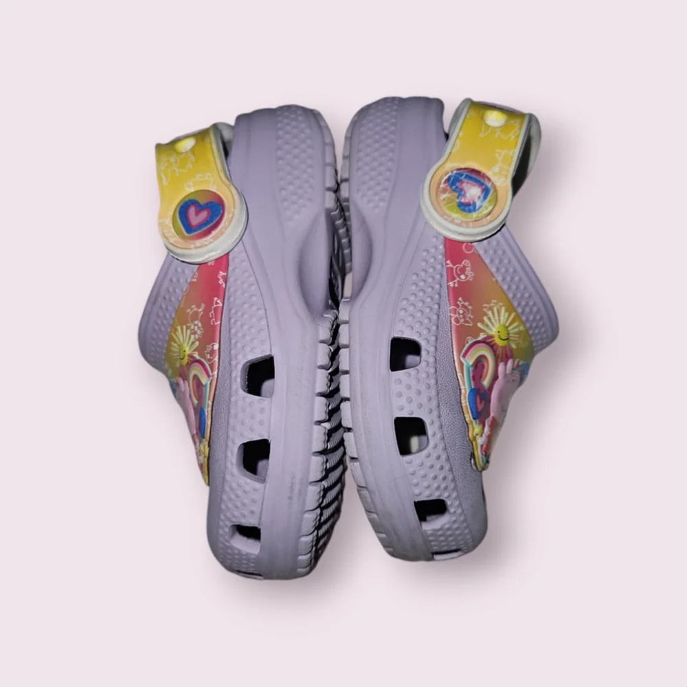 Peppa Pig Crocs Clogs Shoes Size C5 Purple